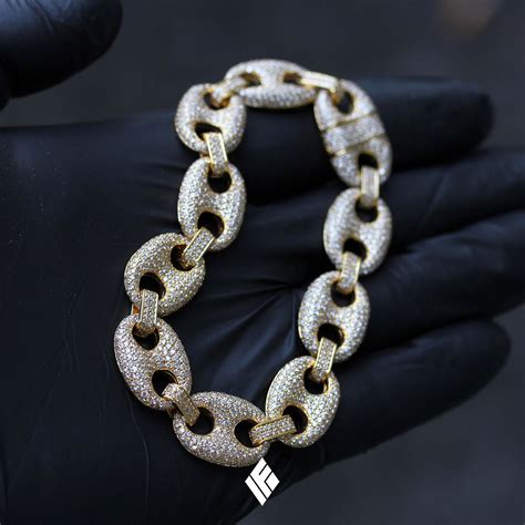 mens gold gucci link chain|diamond cut gucci link chain.